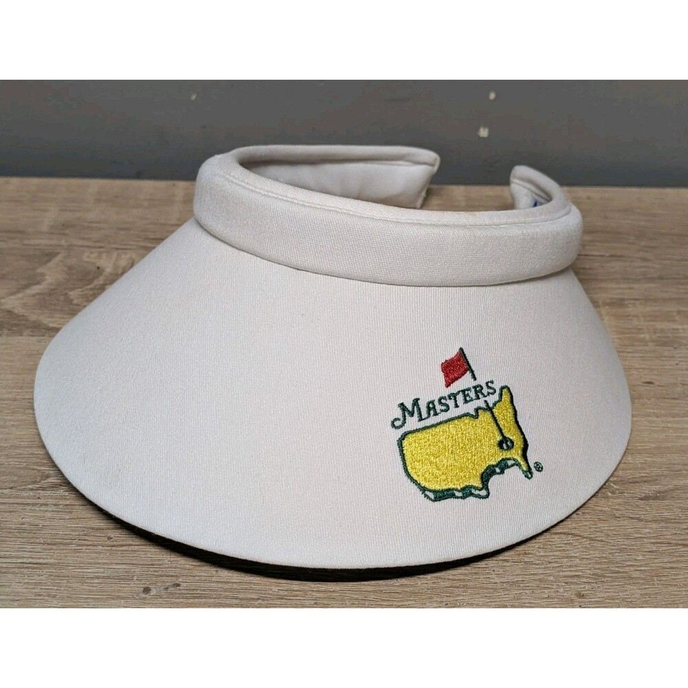 Masters Texann Texace Golf PGA Sun Visor USA Made White Brim Vintage One Size